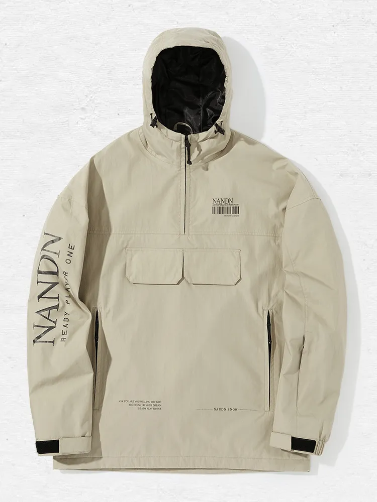 NANDN Outerwear Ski Pullover Shell Jacket - Men's