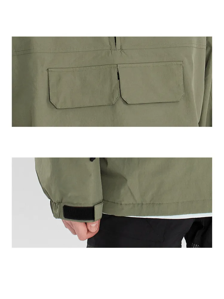 NANDN Outerwear Ski Pullover Shell Jacket - Men's