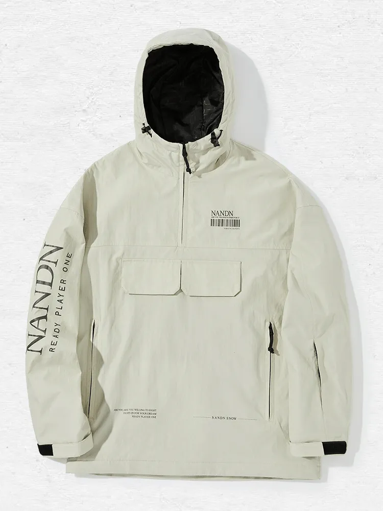 NANDN Outerwear Ski Pullover Shell Jacket - Men's