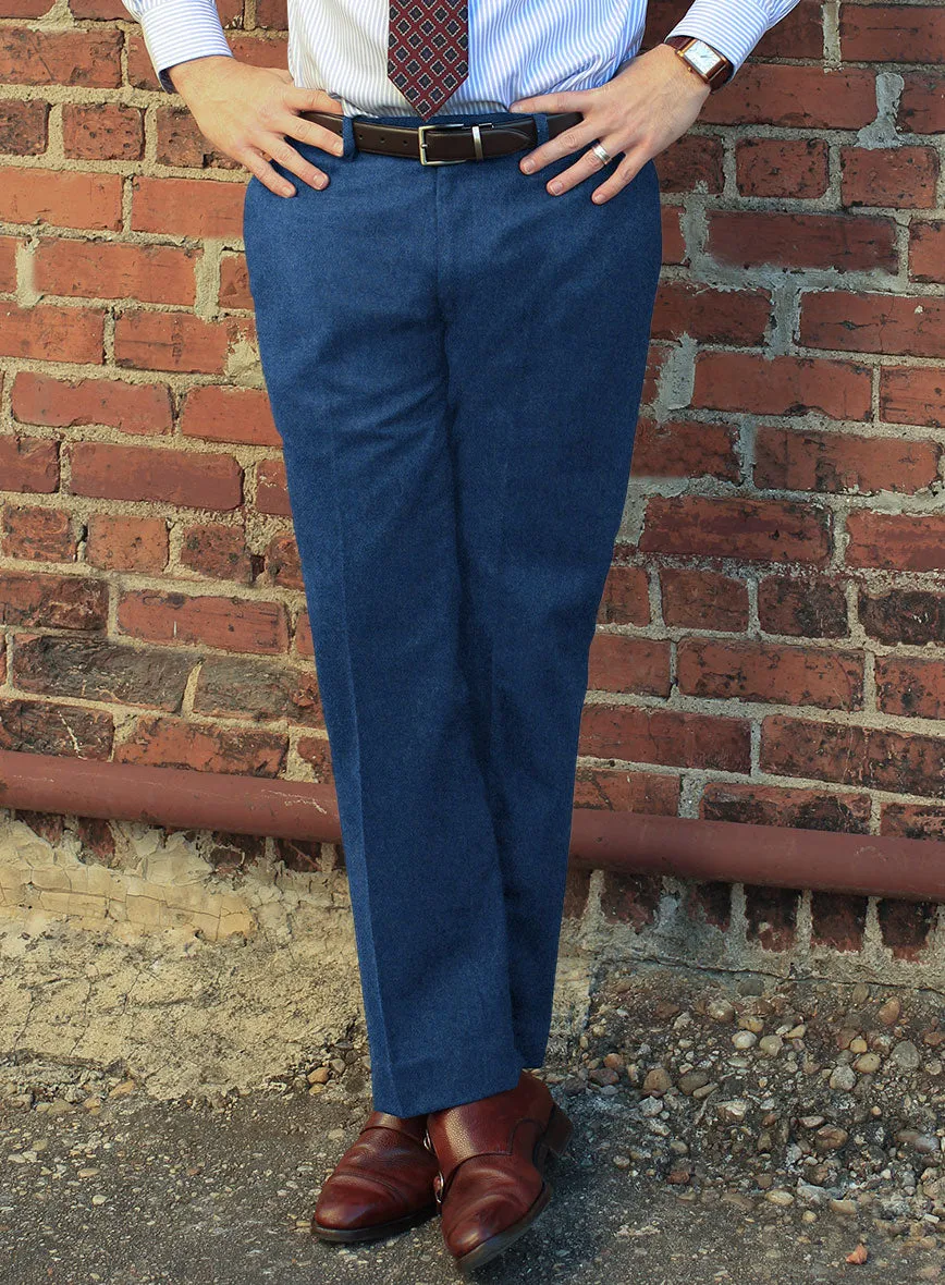 Naples Cobalt Blue Tweed Pants