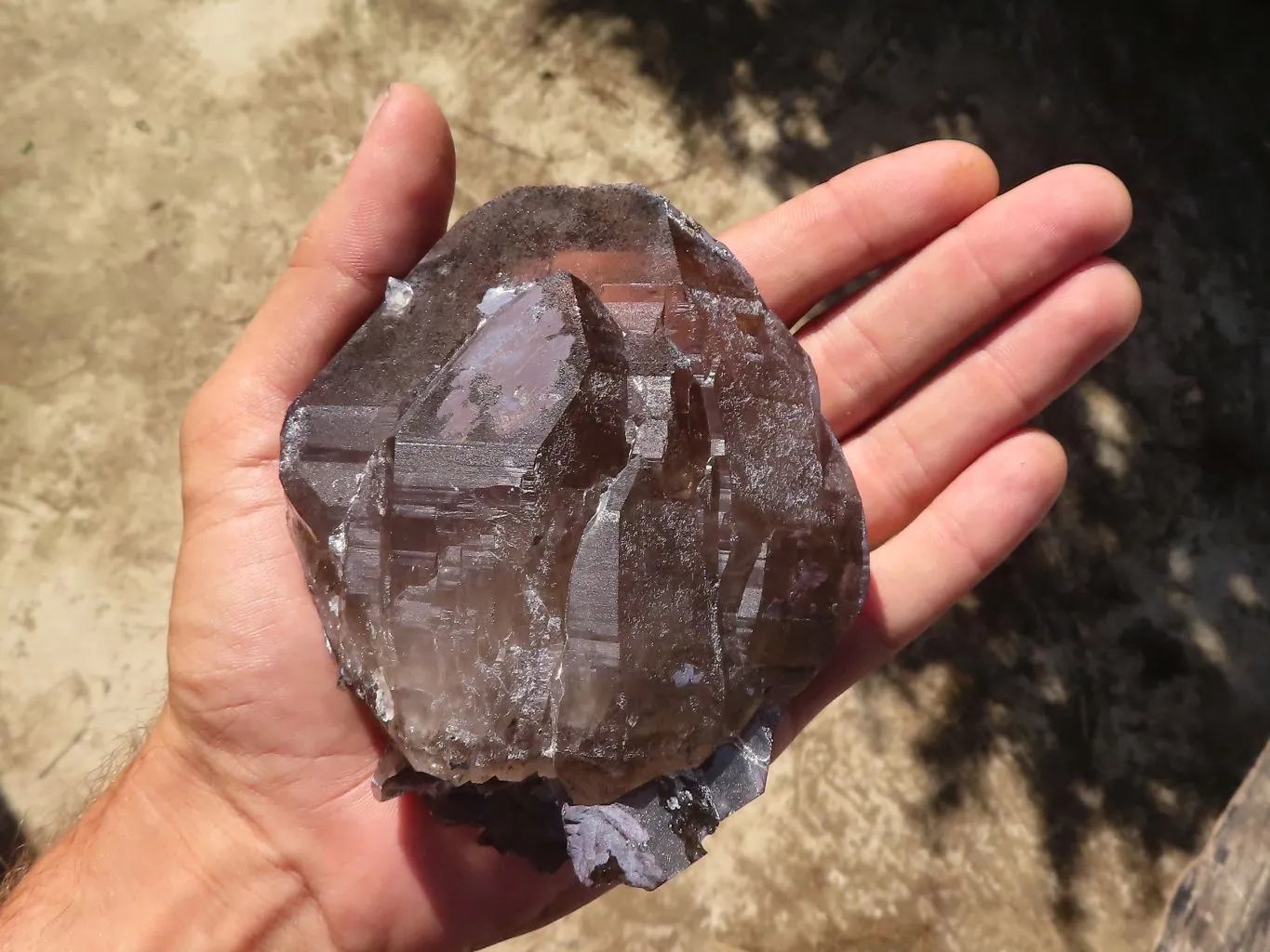 Natural Large Smokey Quartz Crystals x 4 From Zomba, Malawi