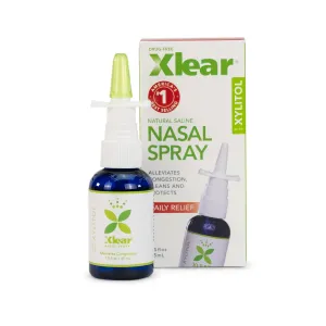 Natural Saline Sinus Nasal Spray with Xylitol 45ml (1.5 Fl Oz)