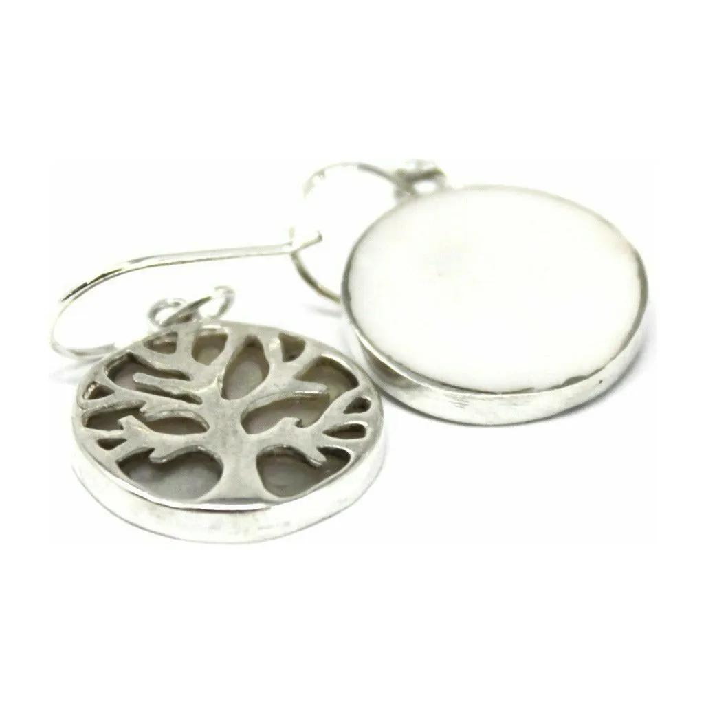 Natural Shell Jewellery - Tree of Life Silver Earrings & Pendants