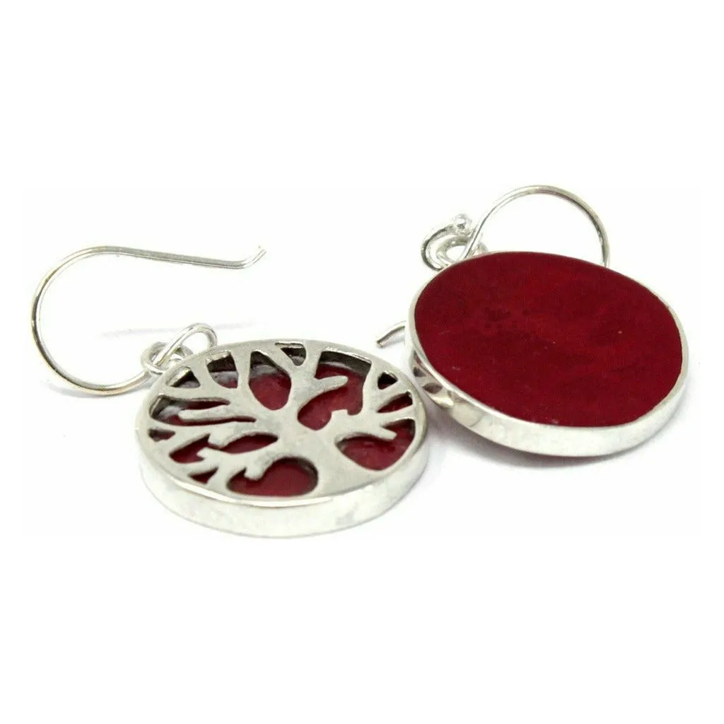 Natural Shell Jewellery - Tree of Life Silver Earrings & Pendants
