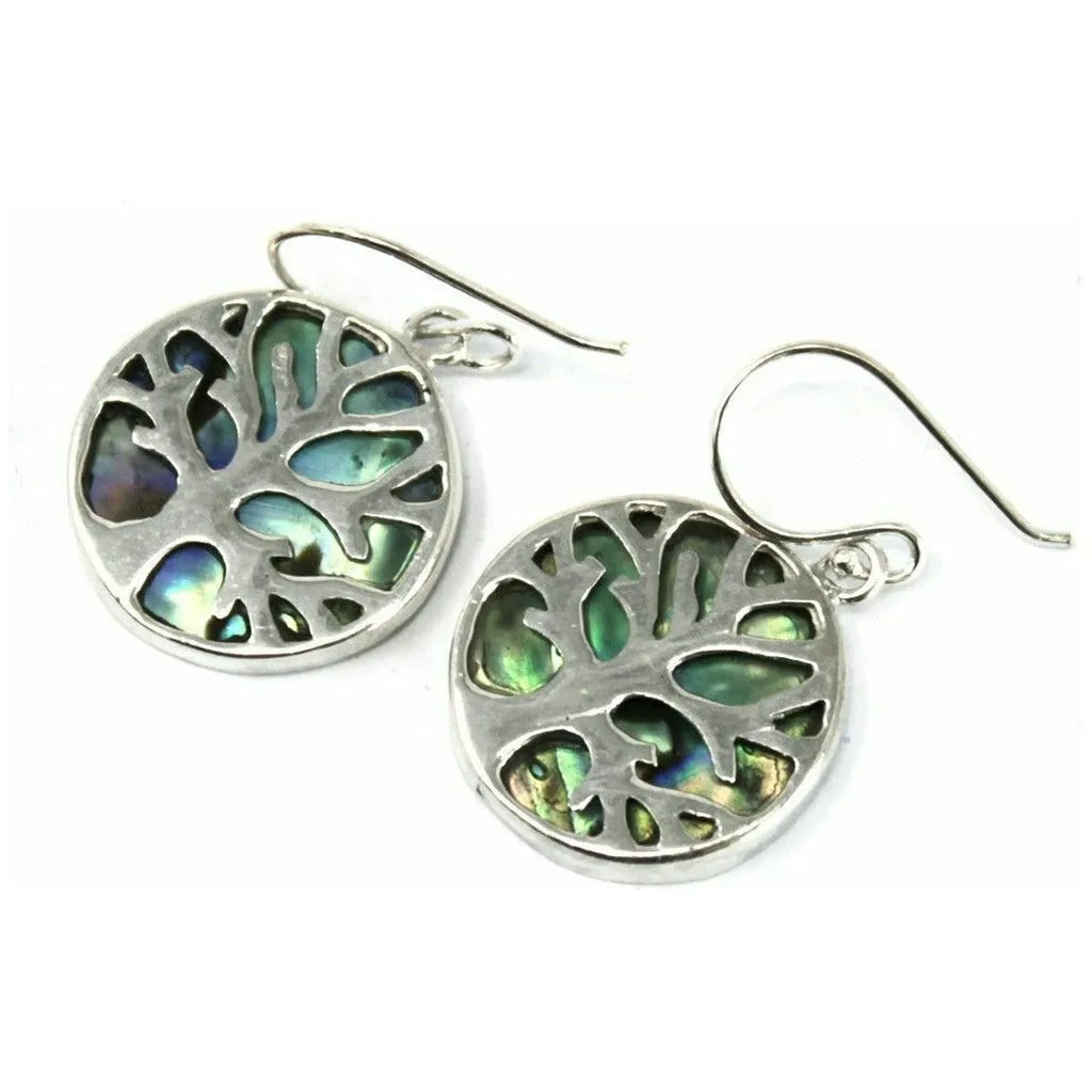 Natural Shell Jewellery - Tree of Life Silver Earrings & Pendants