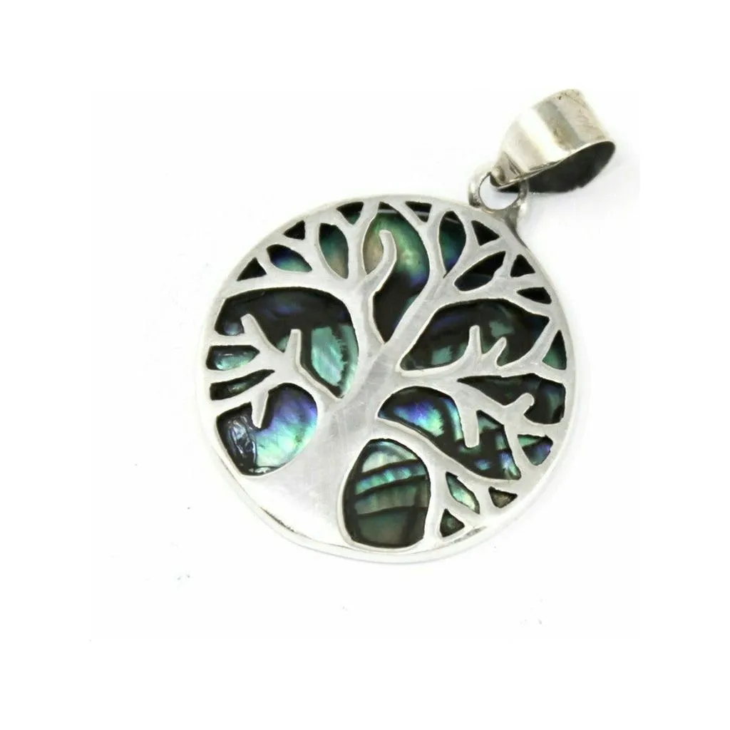 Natural Shell Jewellery - Tree of Life Silver Earrings & Pendants