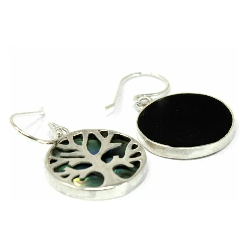 Natural Shell Jewellery - Tree of Life Silver Earrings & Pendants