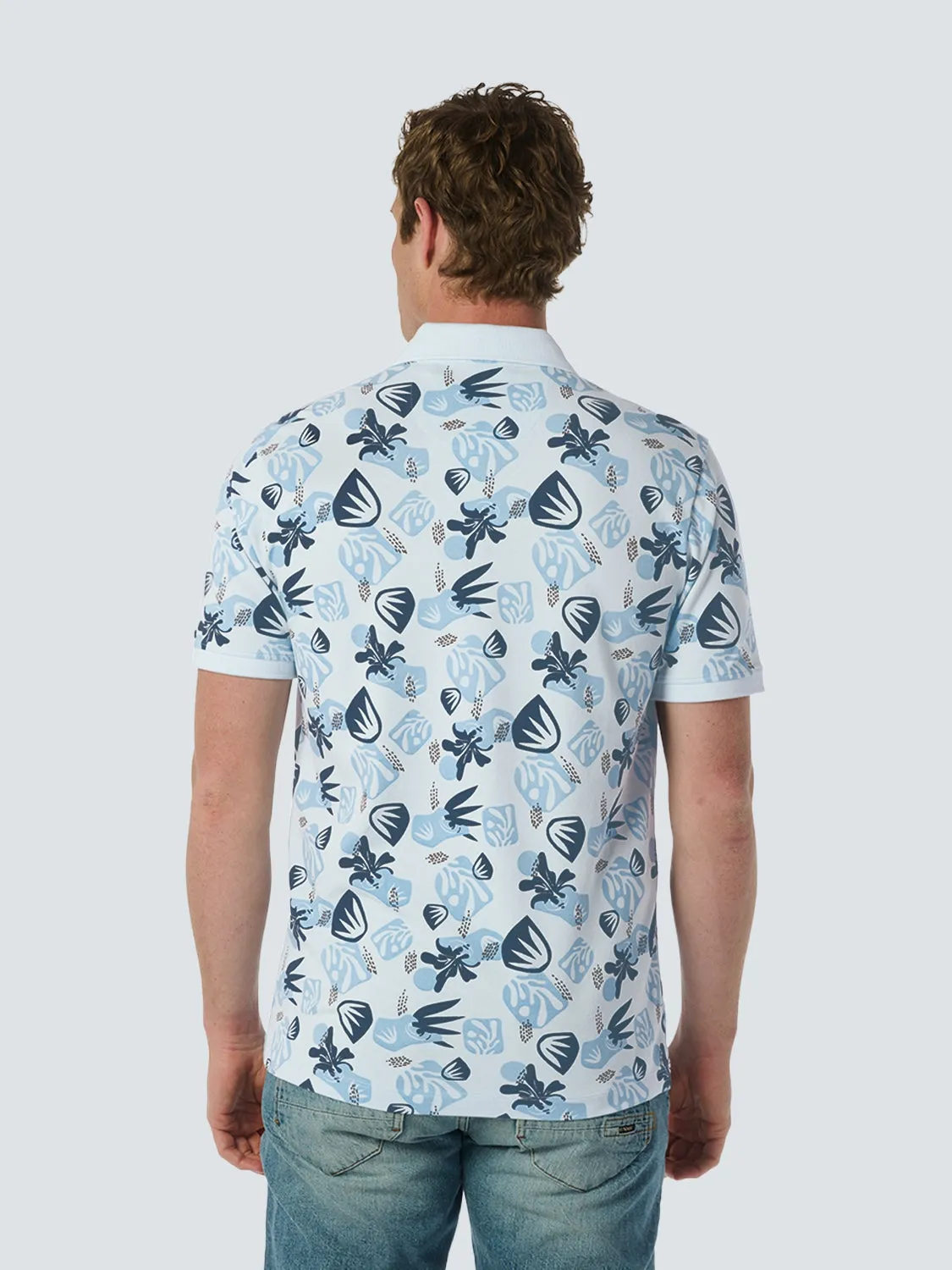 Nature-Inspired Polo with Pique - Stylish and Comfortable | Sky