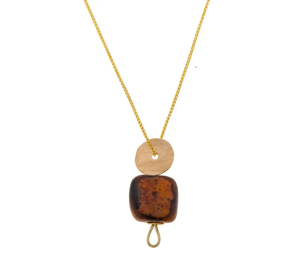 Nava Zahavi Yellow Gold Carnelian Chain