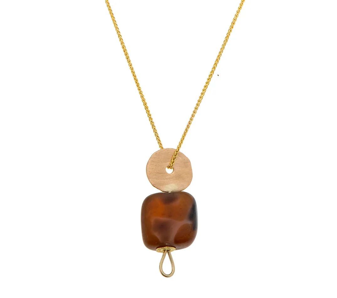 Nava Zahavi Yellow Gold Carnelian Chain