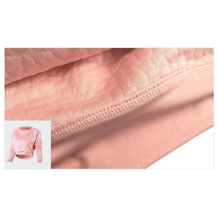 Navel Long Crop Top Workout Long Sleeve Shirt