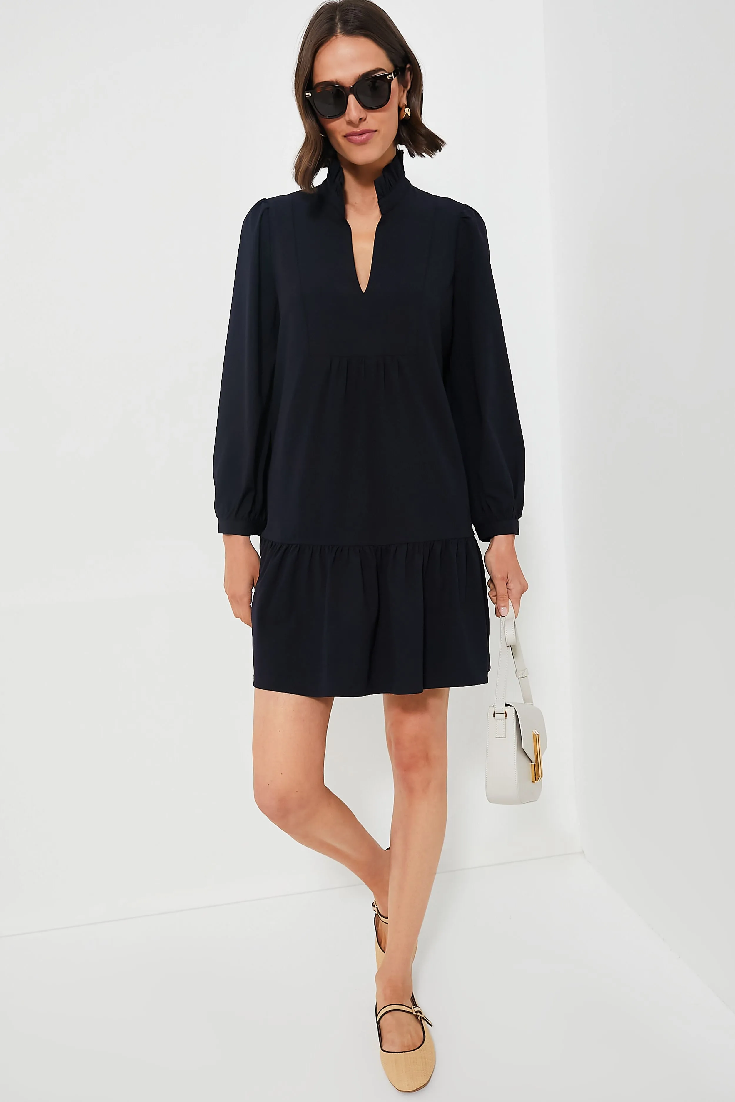 Navy Crepe Palmerston Dress
