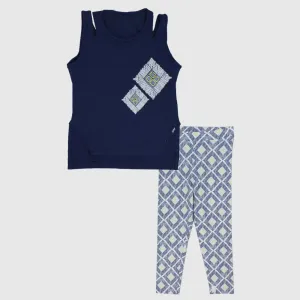 Navy Sleeveless Pajama