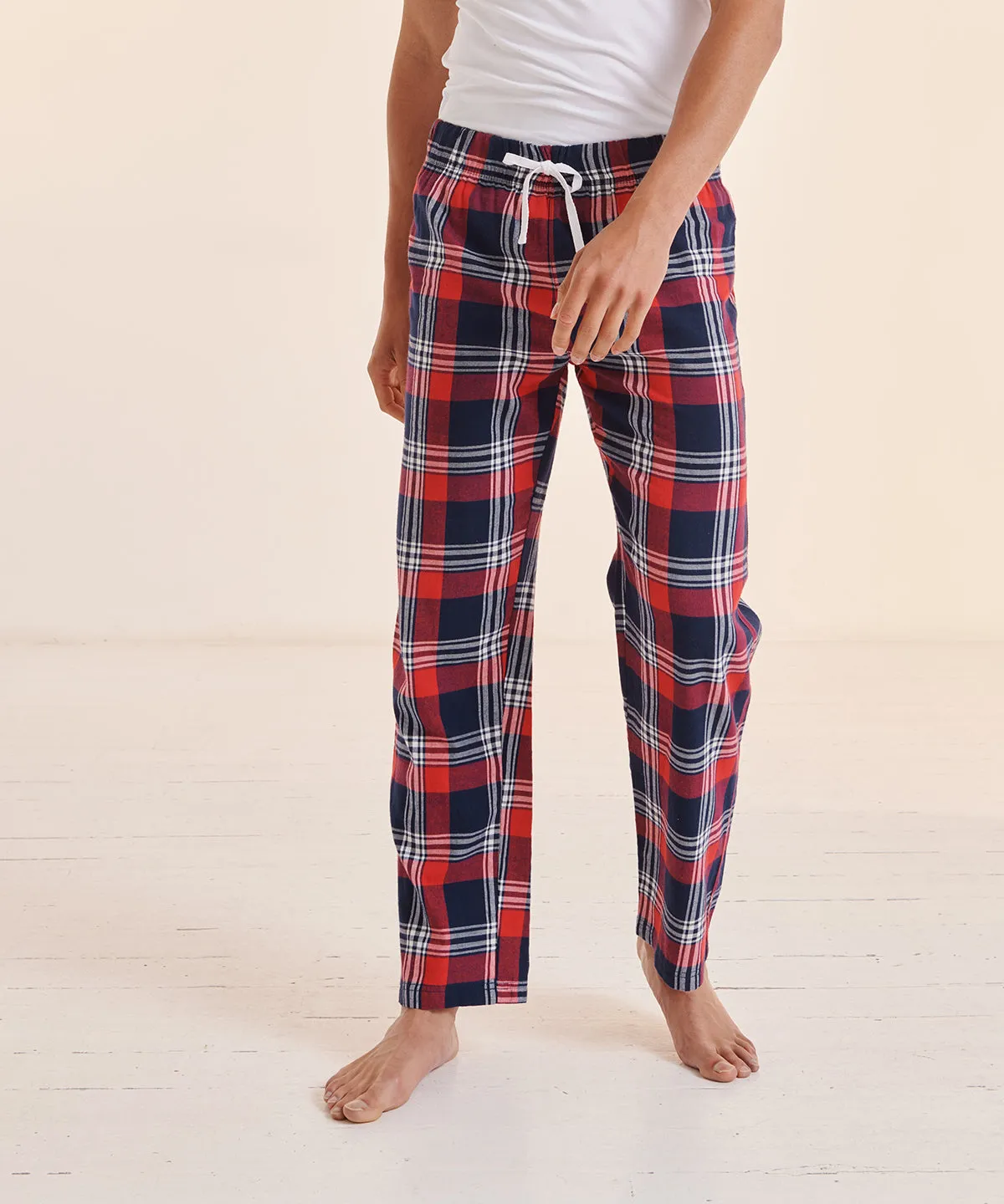 Navy/Green Check - Tartan lounge pants