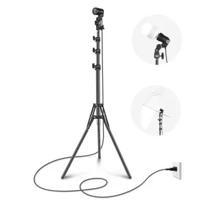 NEEWER E26 E27 AC Ceramic Socket Lamp Holder with Light Stand Mount