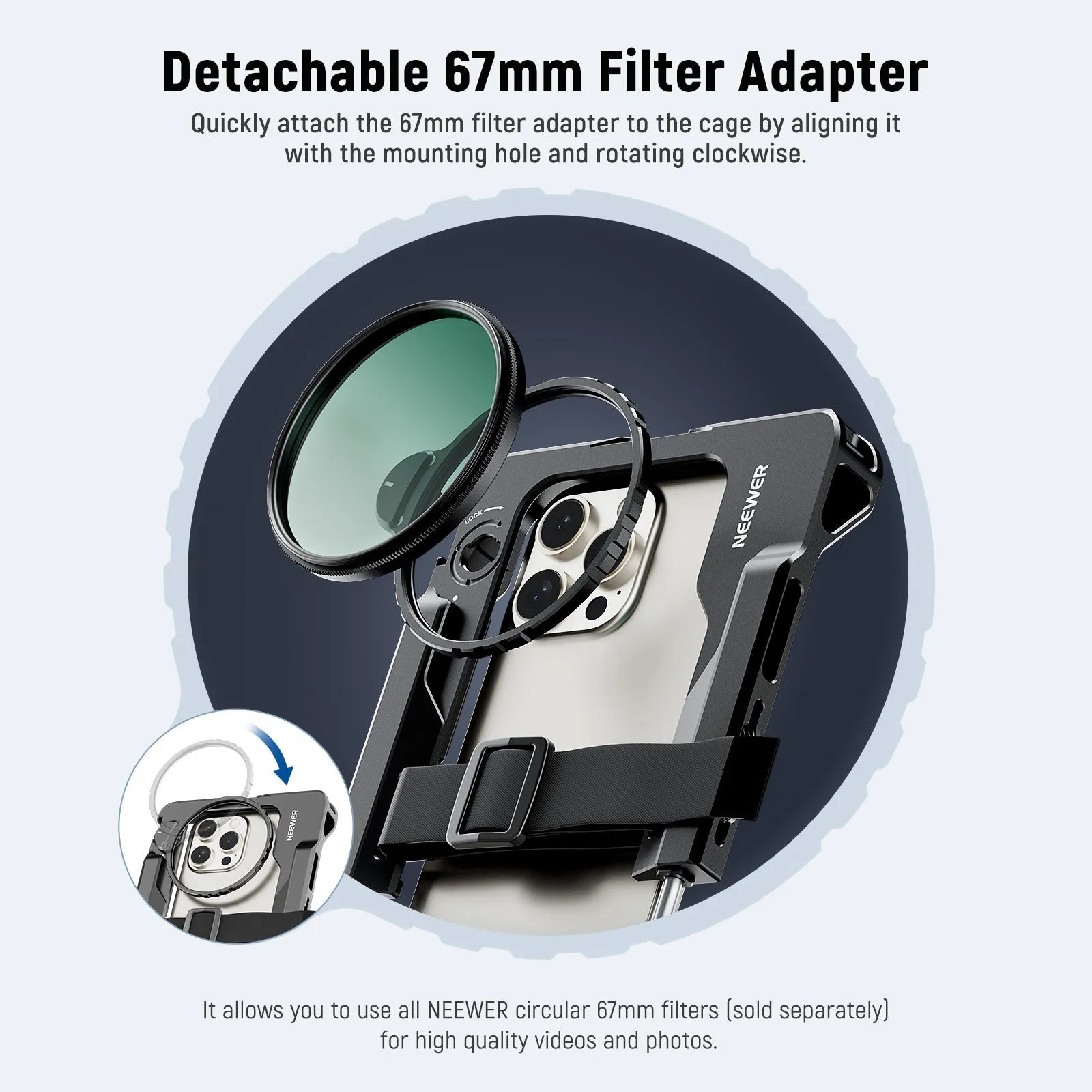 NEEWER PA017 Universal Phone Video Rig for iPhone Samsung