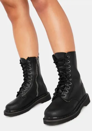Never Back Down Combat Boots