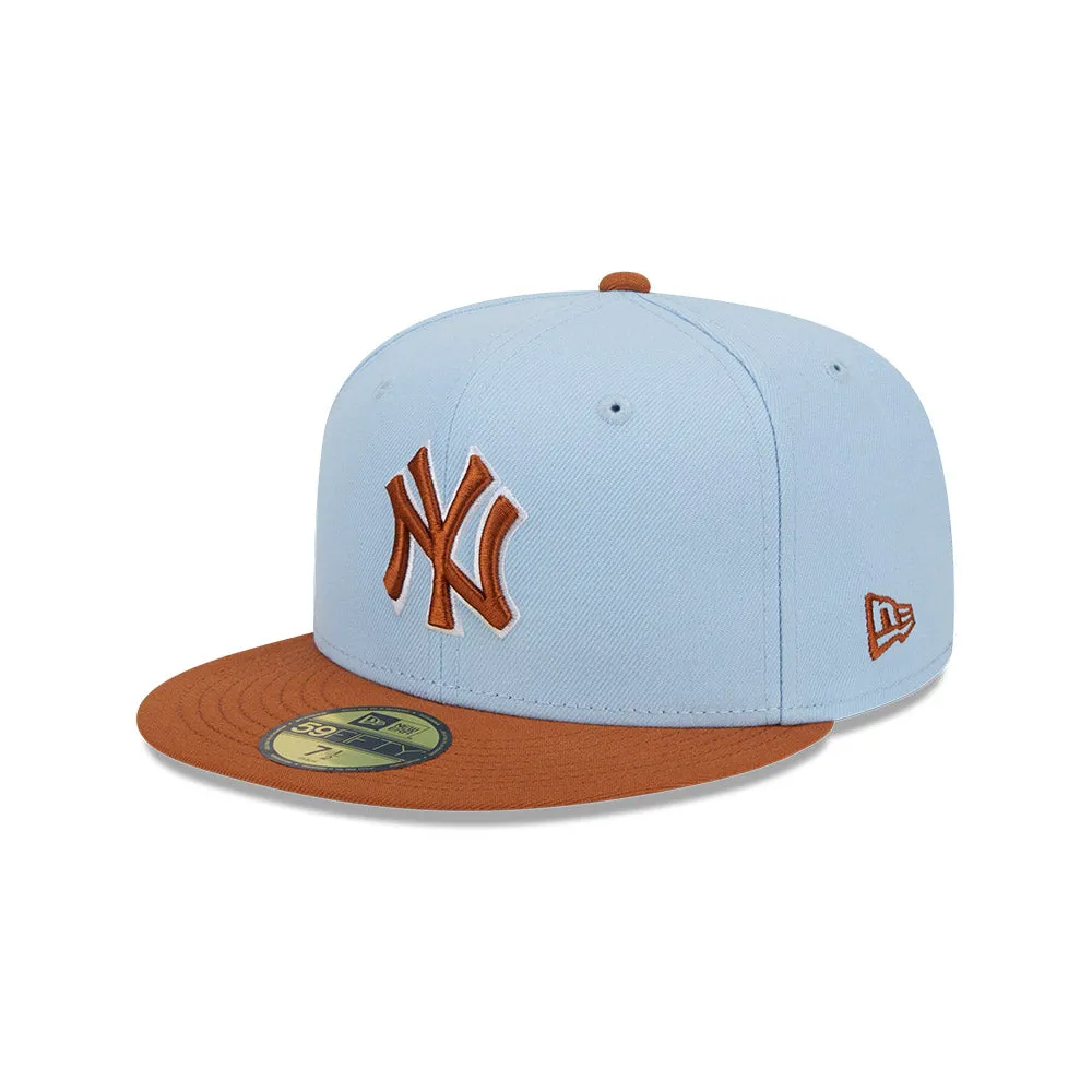 New Era 59Fifty MLB Game Day 2024 2-Tone New York Yankees Pastel Blue