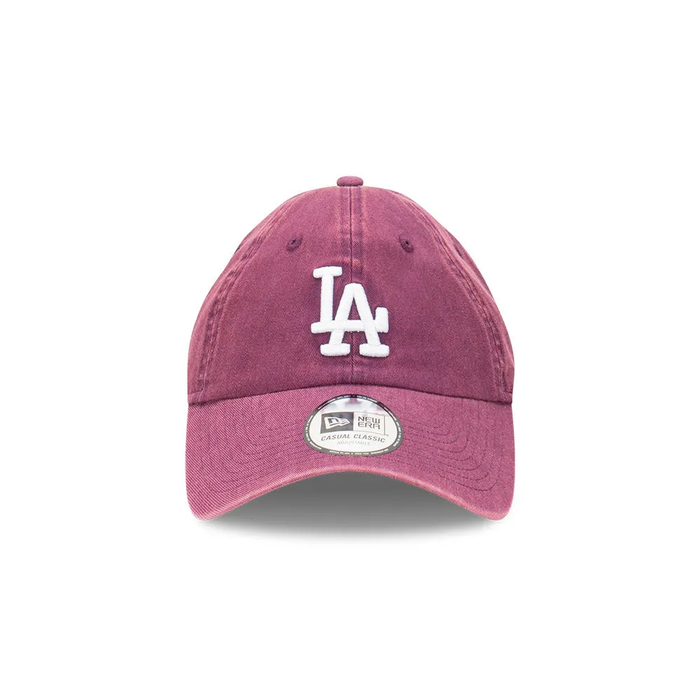 New Era Casual Classic MLB Snow Wash Los Angeles Dodgers Damson