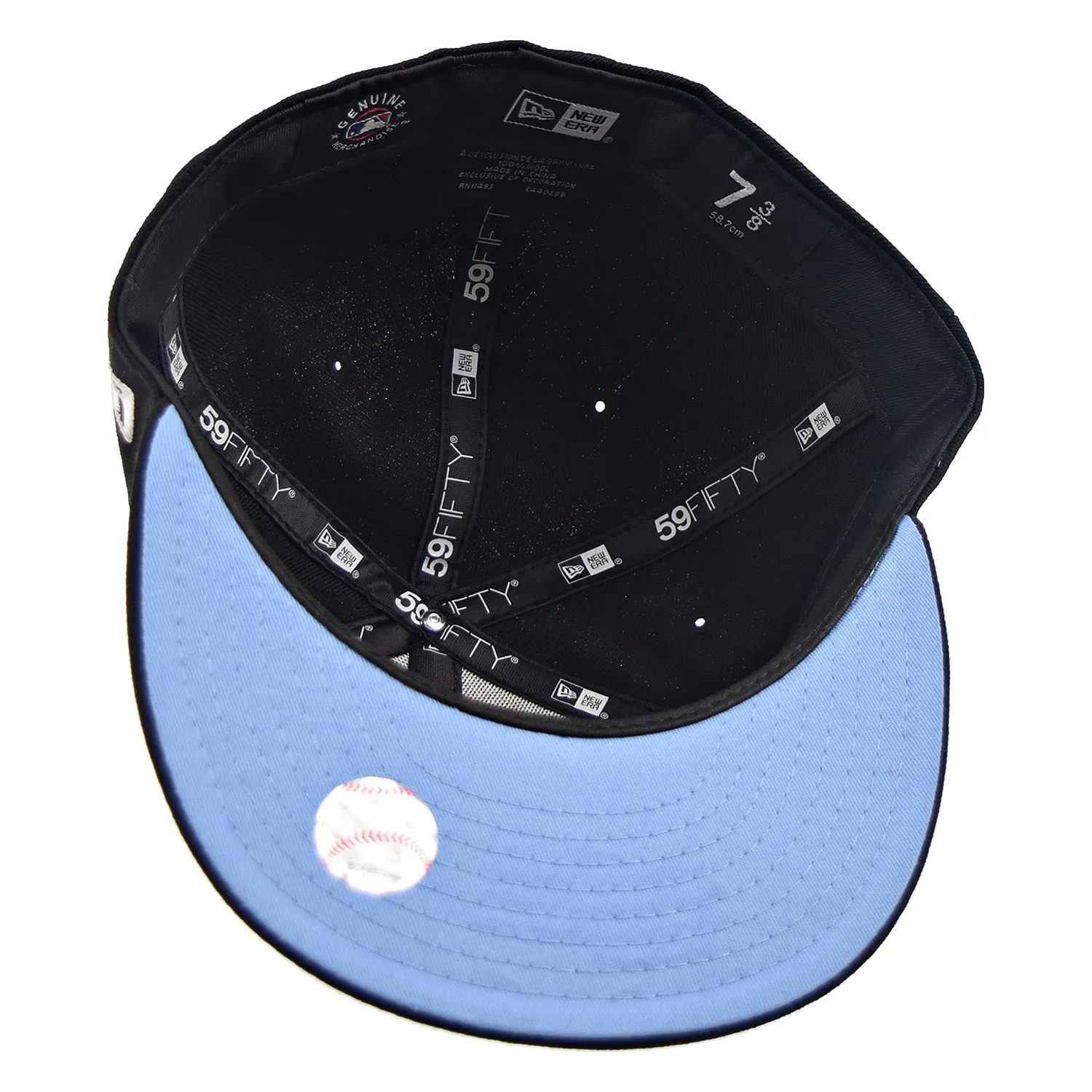 New Era Chicago White Sox Icy Patch 59Fifty Fitted Men's Hat Black-Blue Bottom