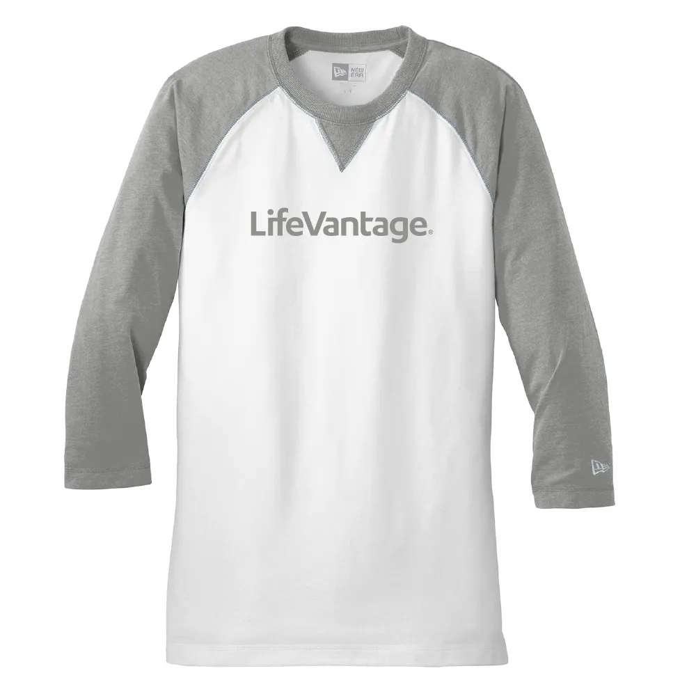 New Era® Sueded Cotton Blend 3/4-Sleeve Baseball Raglan Tee