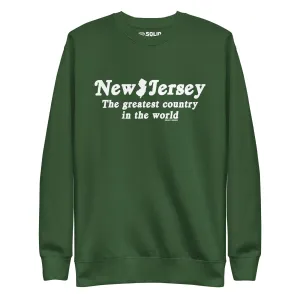 New Jersey The Greatest Country In The World Classic Fleece Sweatshirt