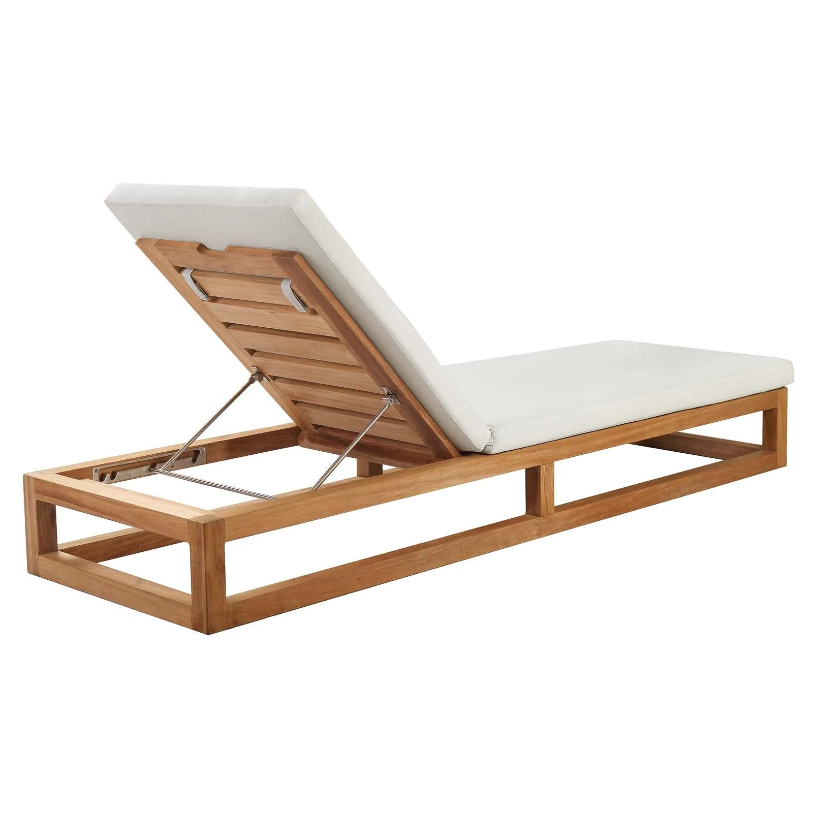 Newbury Outdoor Patio Premium Grade A Teak Wood Lounge Chair