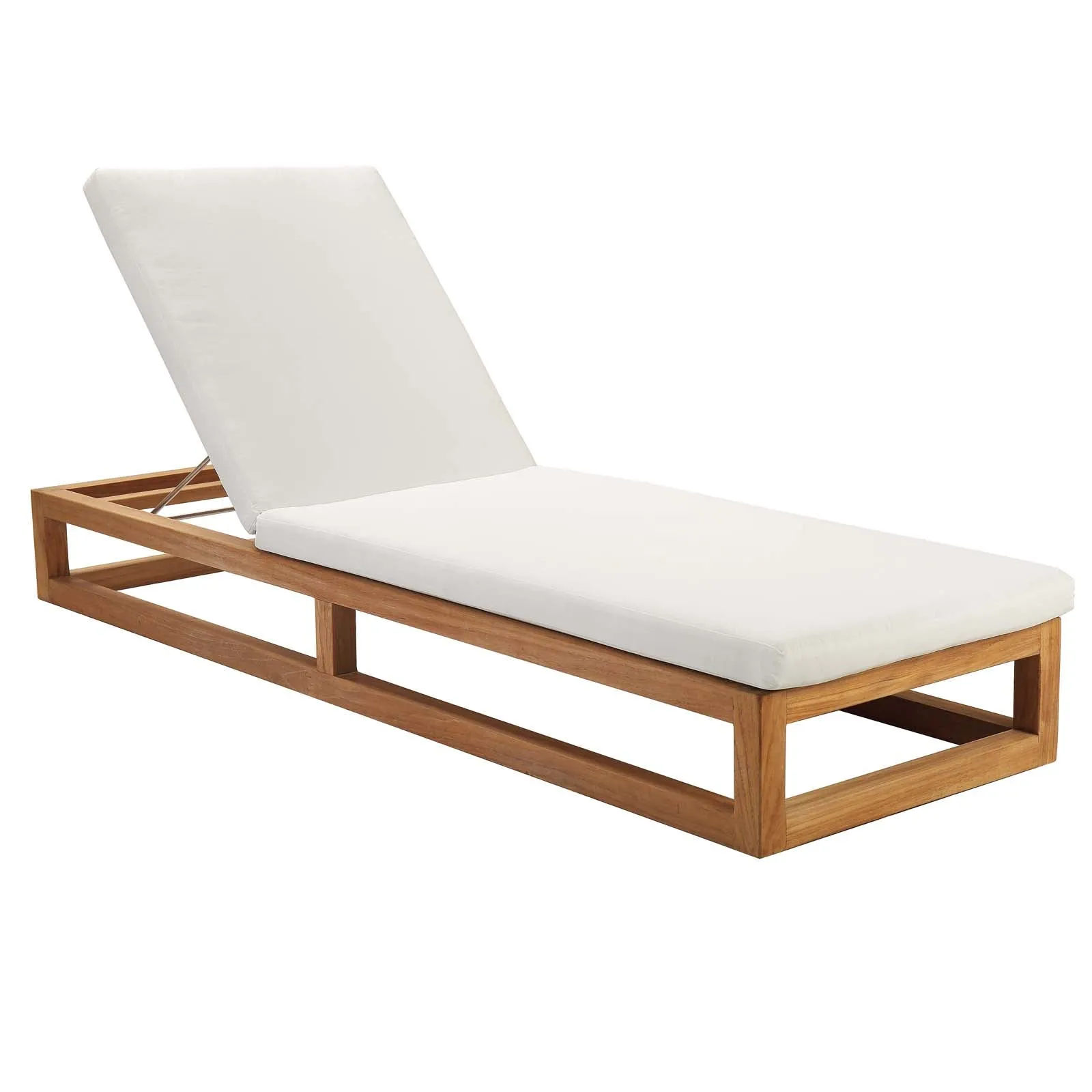 Newbury Outdoor Patio Premium Grade A Teak Wood Lounge Chair