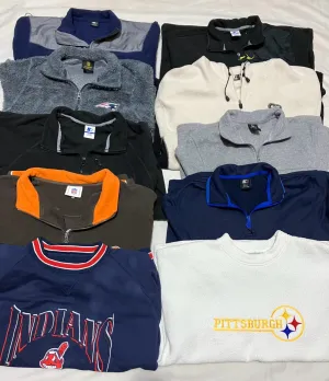NFL and Starter Onway Fleece Jackets, 13 Pieces