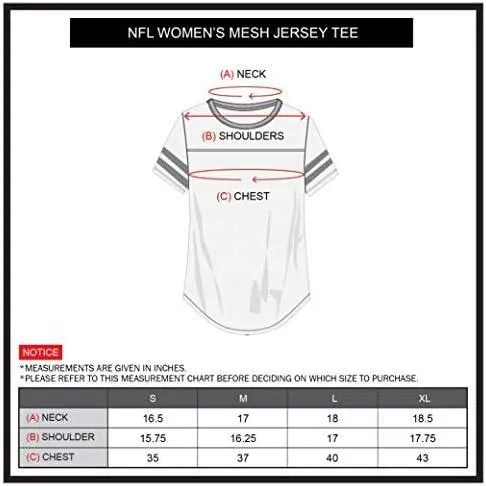 NFL Official Women's Super Soft Mesh Jersey T-Shirt, Kansas City Chiefs, Team Color|Kansas City Chiefs