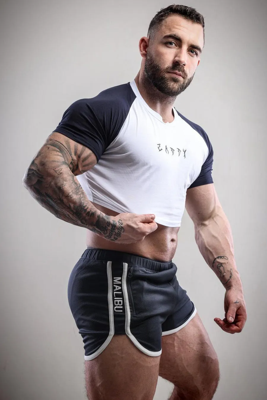 Nightcall Elastic Waist 3" Short Shorts - Smokey Grey