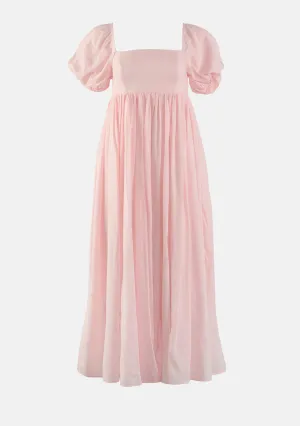 Nimi Puff Sleeve Long Dress