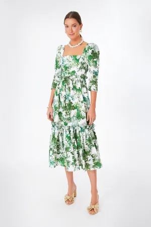 Nordic Fields Olive Blue Hill Dress