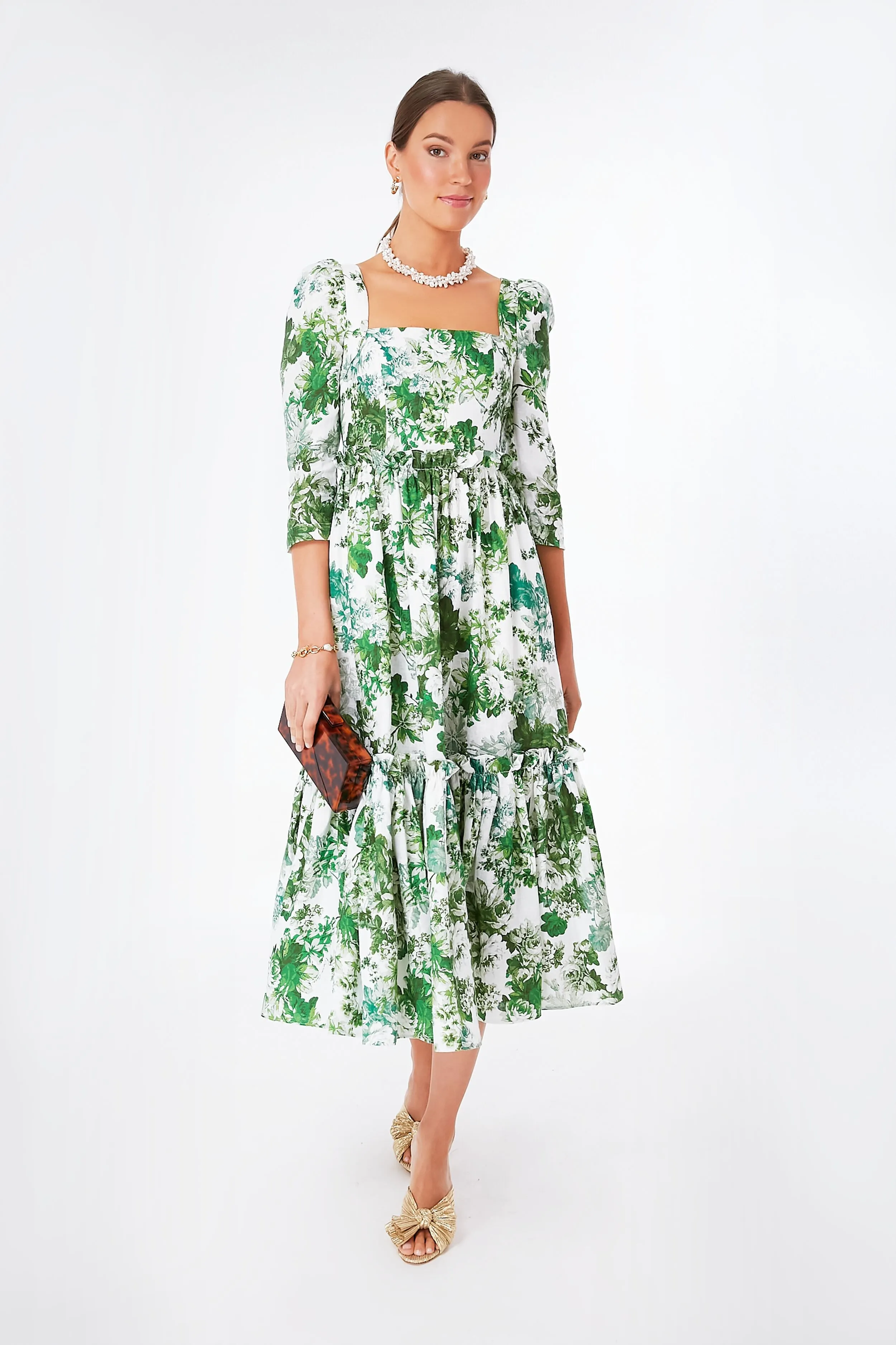 Nordic Fields Olive Blue Hill Dress
