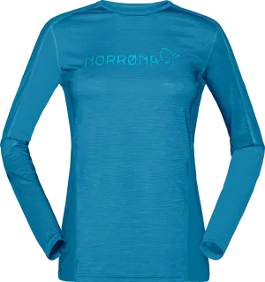 Norrøna Women&#x27;s Falketind Equaliser Merino Round Neck Hawaiian Surf | Buy Norrøna Women&#x27;s Falketind Equaliser Merino Round Neck Hawaiian Surf here | Outnorth