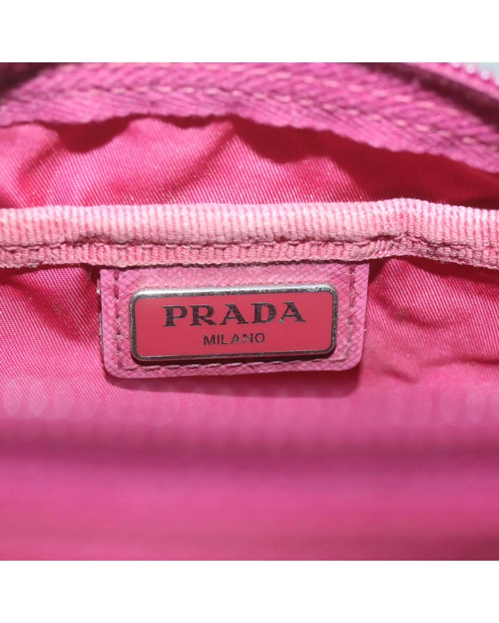 Nylon Pink Pouch by Prada