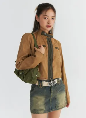 Nylon Pocket Shoulder Bag CO311