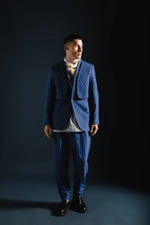 Oasis Blazer Striped Blue
