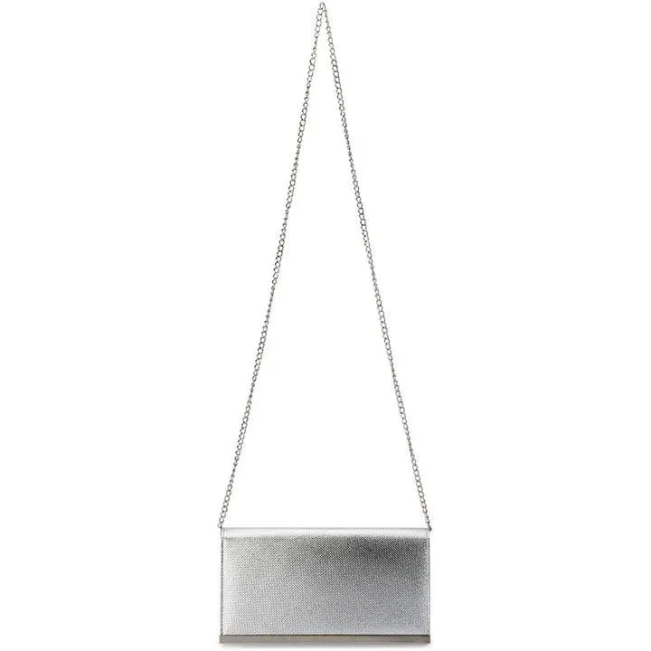 OB2017  MADDIE SILVER CLUTCH