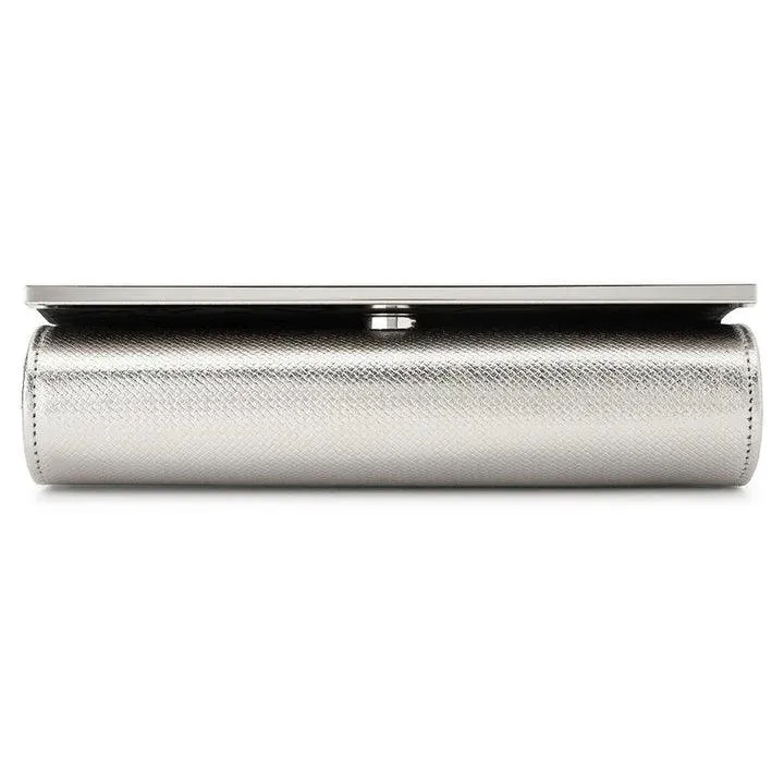 OB2017  MADDIE SILVER CLUTCH