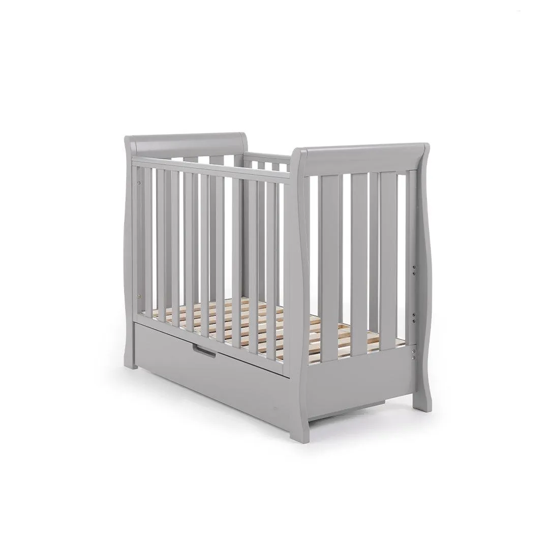 Obaby Stamford Space Saver Cot - Warm Grey