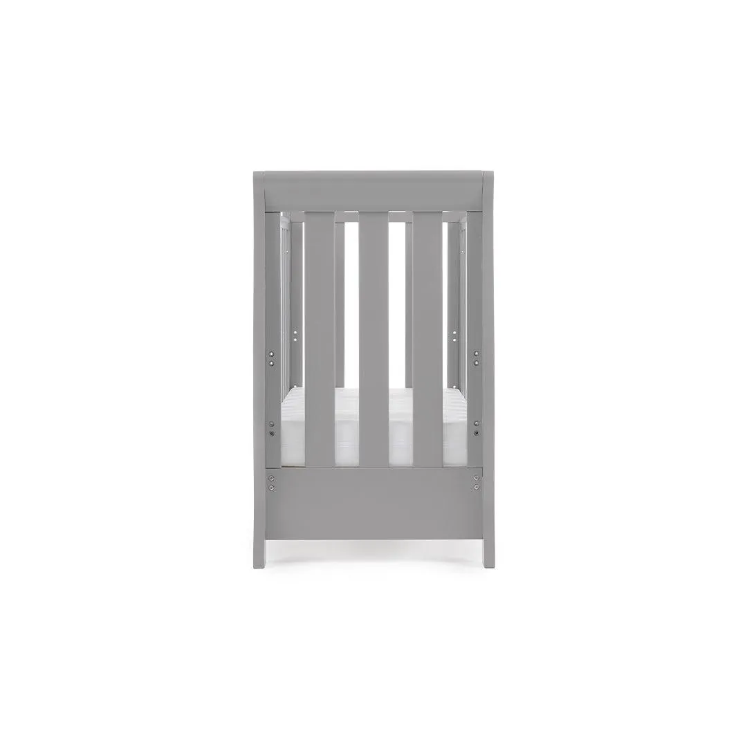 Obaby Stamford Space Saver Cot - Warm Grey