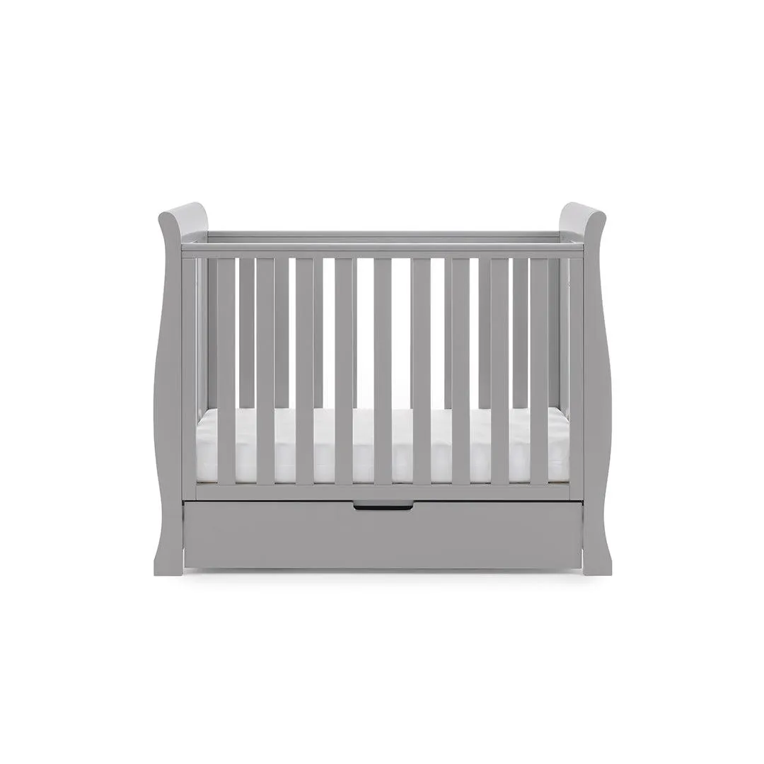 Obaby Stamford Space Saver Cot - Warm Grey