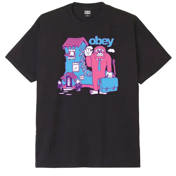Obey Bigfoot T-Shirt - Off Black
