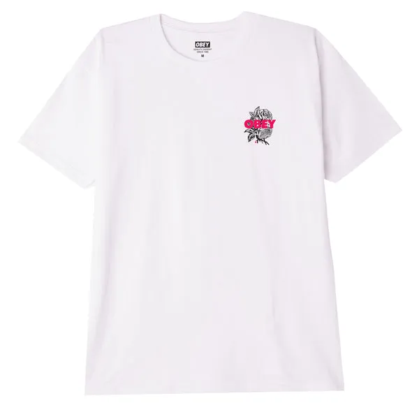 Obey Blood and Roses T-Shirt - White