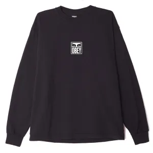 Obey Eyes Icon 3 LS T-Shirt - Off Black
