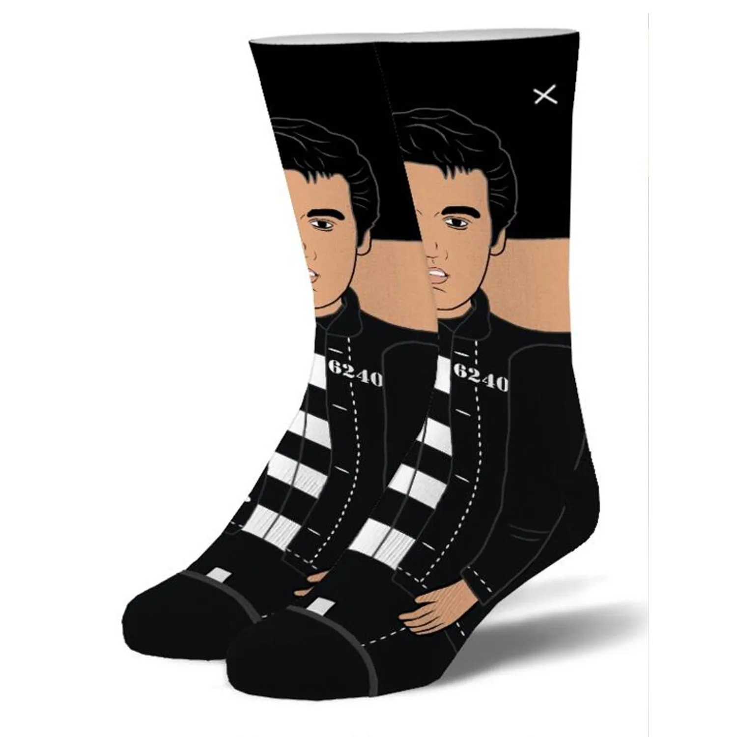 Odd Sox Men's Crew Socks - Elvis Jailhouse Rock