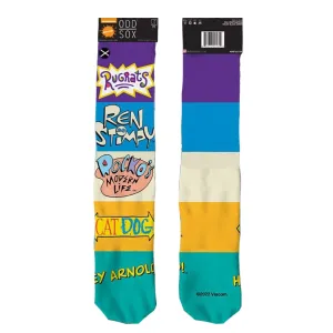 Odd Sox Men's Crew Socks - Nick 90's Mash Up