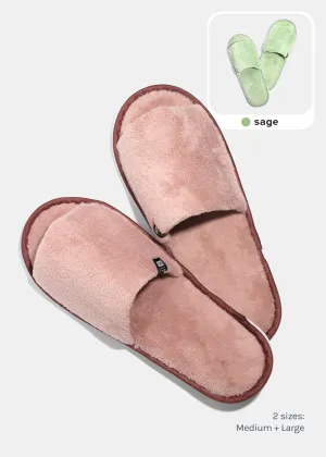 Official Key Items Open Toe Plush Slippers