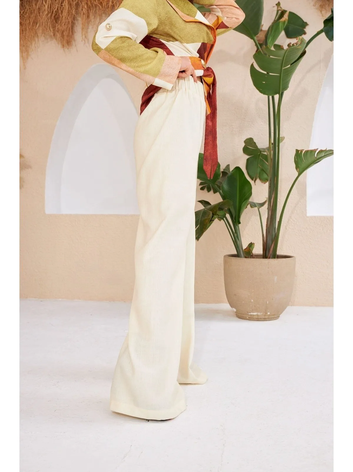 OffWhite High Waisted Casual Trousers